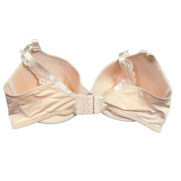 Delta Burke Womens Bra Lace Underwire Lightly Lined Full Coverage Beige 42D - Picture 7 of 9